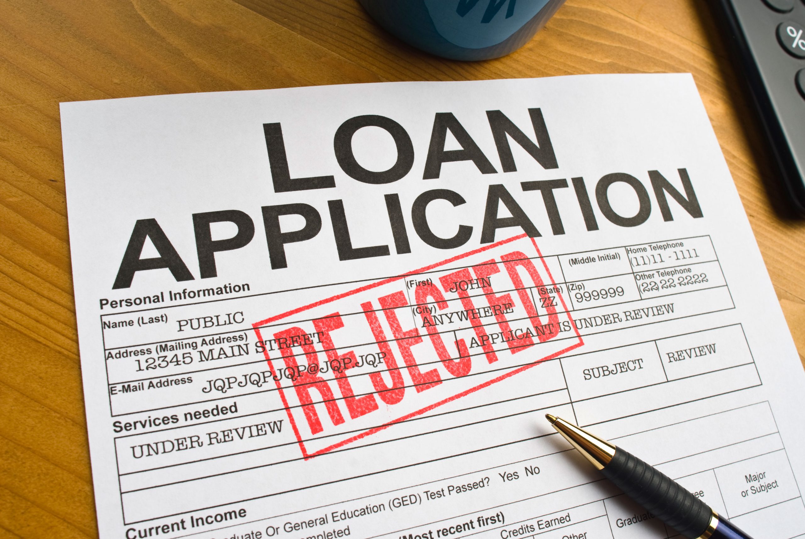 Reasons for Failing Business Financing