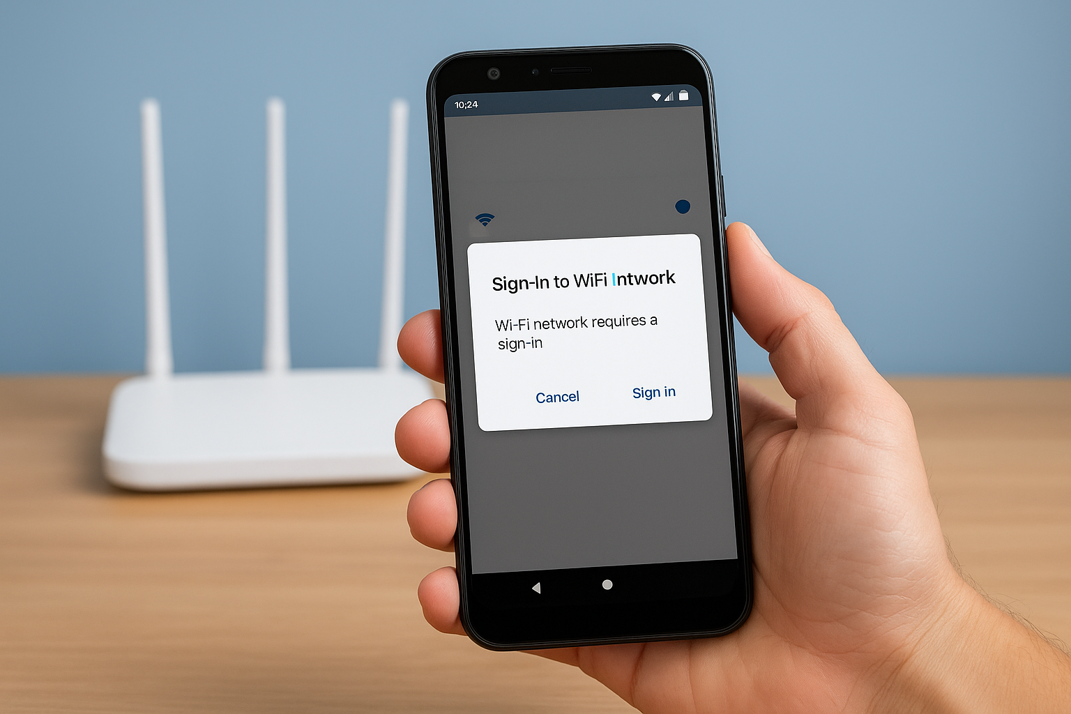 Sign-In to WiFi Network